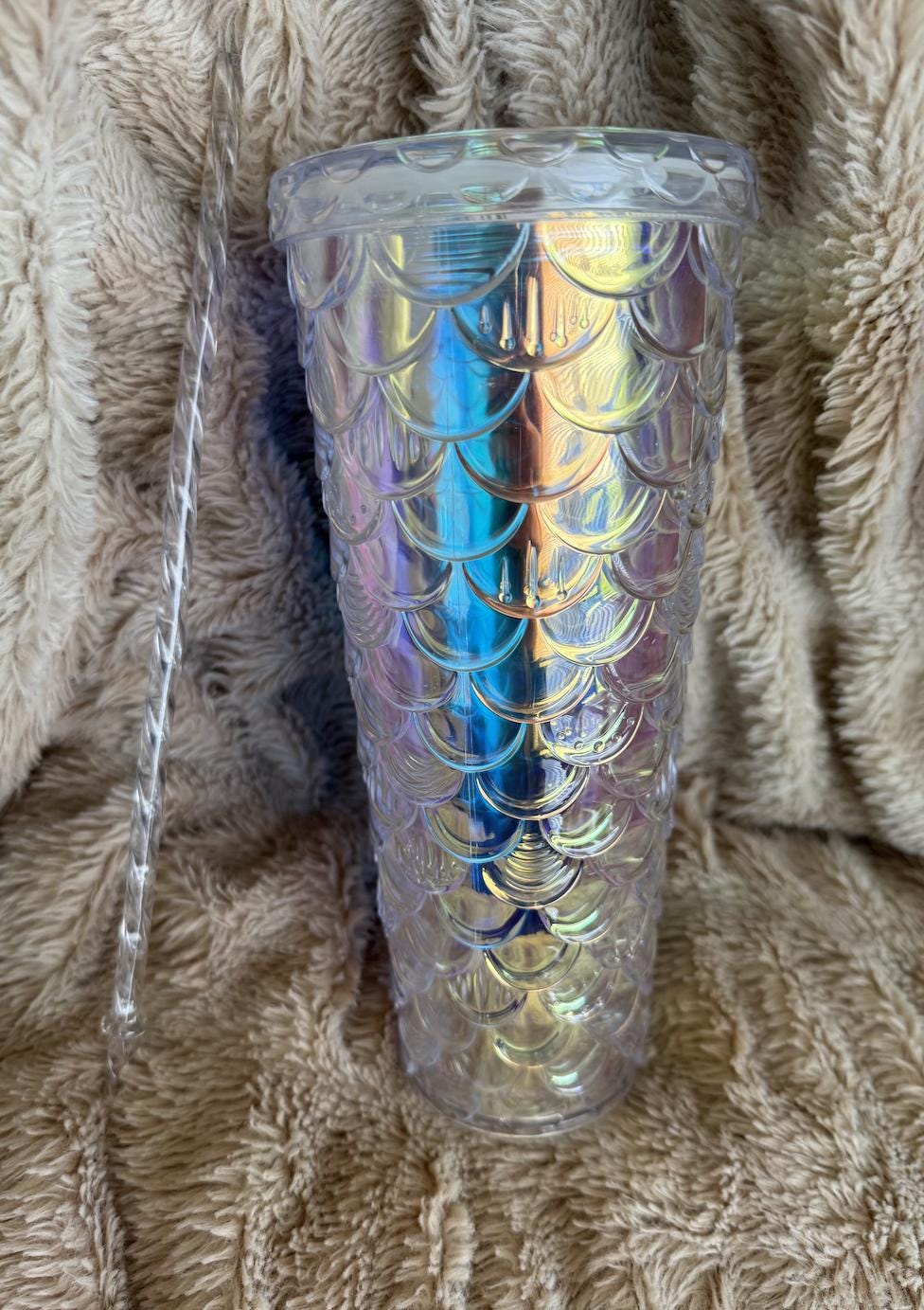 Dragon Scale Rise of the Drakens Iridescent Bronze Metallic Tumbler 28 Oz